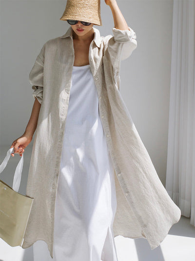 VAAGOON LINEN DRY DRESS