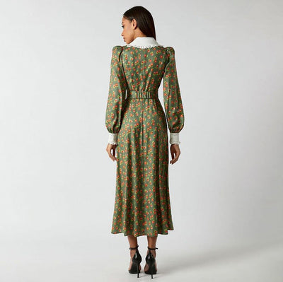 VAAGOON Suelin Vintage-Inspiriertes Maxikleid