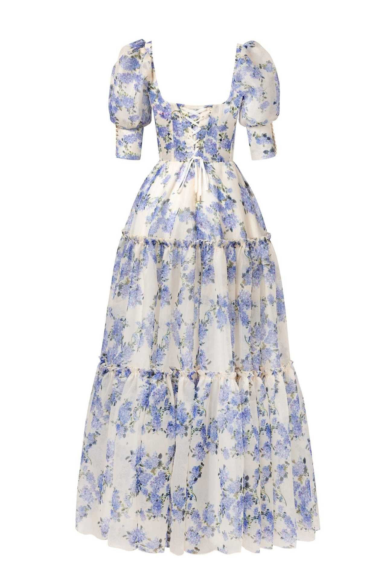 Vaagoon Diana Prinzessin Langärmliges Sommerkleid
