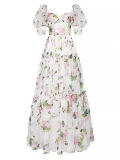 Vaagoon Diana Prinzessin Langärmliges Sommerkleid