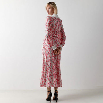 VAAGOON Suelin Vintage-Inspiriertes Maxikleid