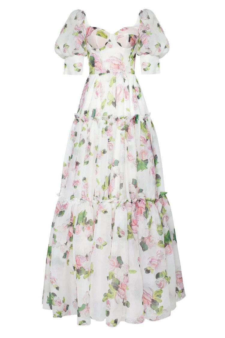 Vaagoon Diana Prinzessin Langärmliges Sommerkleid