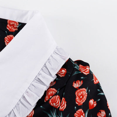 VAAGOON Suelin Vintage-Inspiriertes Maxikleid