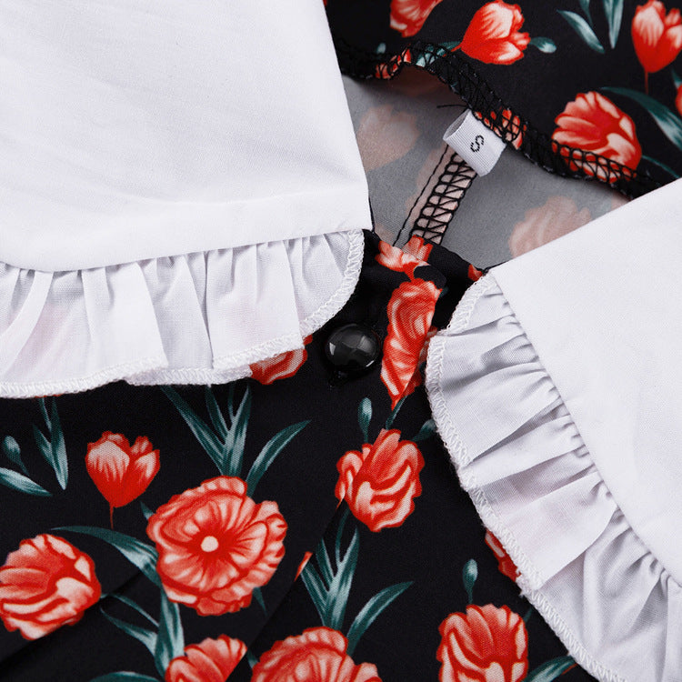 VAAGOON Suelin Vintage-Inspiriertes Maxikleid