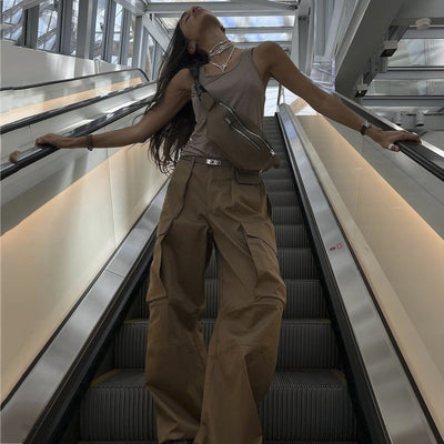 VAAGOON Vintage Low-Rise Pants