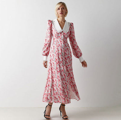 VAAGOON Suelin Vintage-Inspiriertes Maxikleid