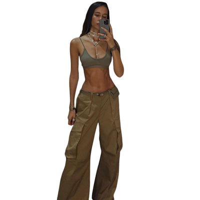 VAAGOON Vintage Low-Rise Pants