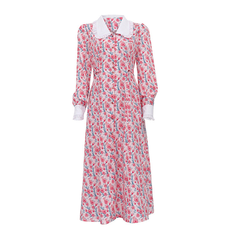VAAGOON Suelin Vintage-Inspiriertes Maxikleid