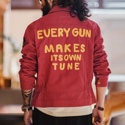 VAAGOON Vintage Buchstaben Stickerei 12MJZ Jacke