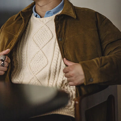 VAAGOON Vintage Aran Knit Sweater