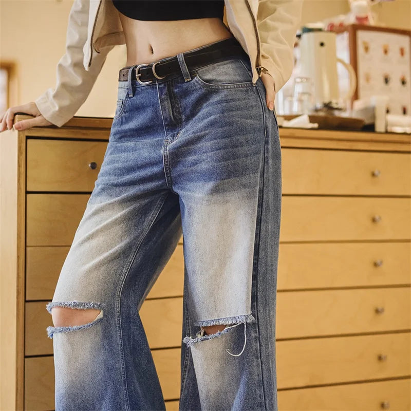 Vaagoon Ripped Denim Pants