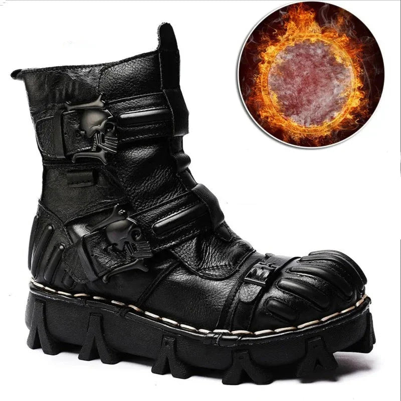 VAAGOON Motorrad-Inspirierte Stiefel