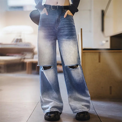 Vaagoon Ripped Denim Pants