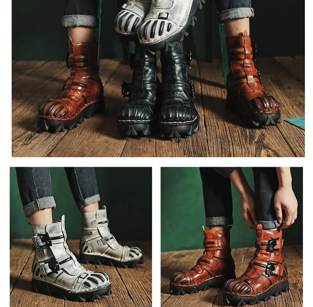 VAAGOON Motorrad-Inspirierte Stiefel